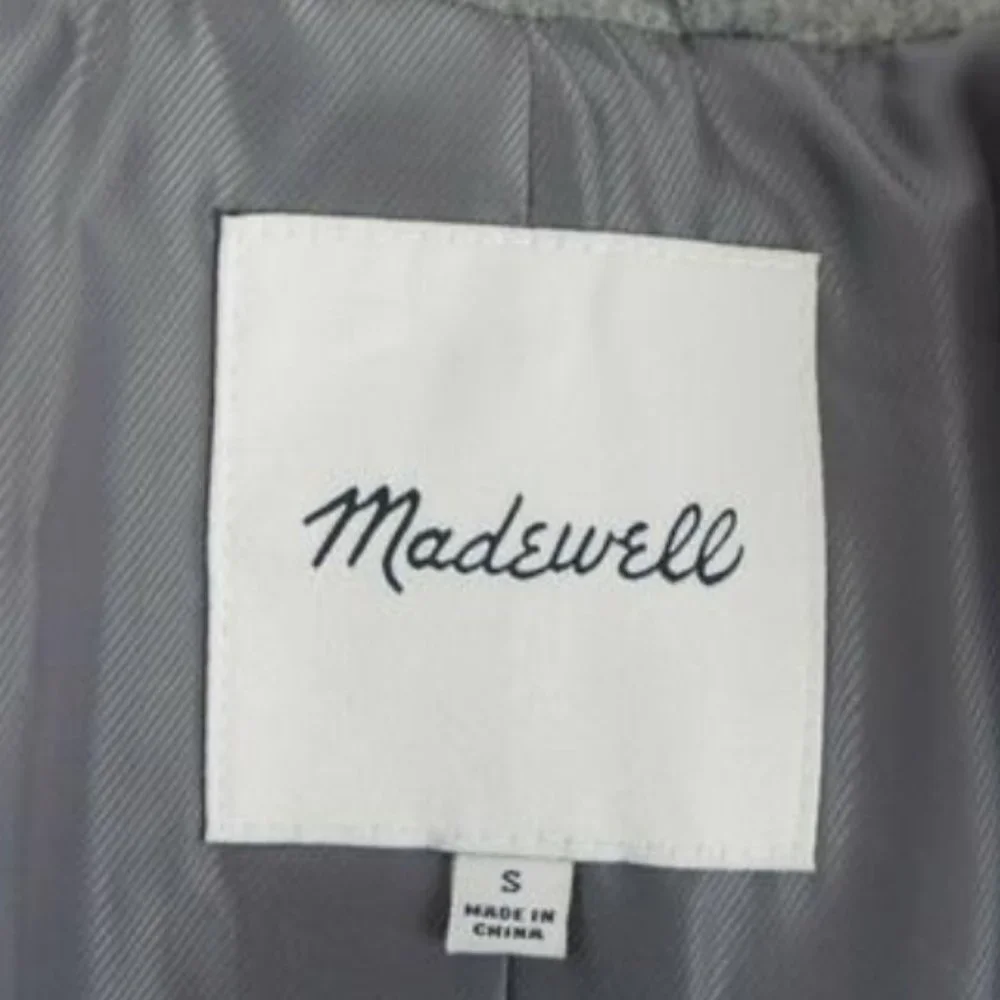 Madewell Gray Wool Blend Coat - Picture 7 of 8